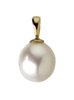 Pendentif Brillaxis or 18 carats perle de culture_x005f_x000D_9,5/10 mm