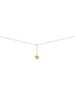 Pendentif Brillaxis or jaune coeur diamant