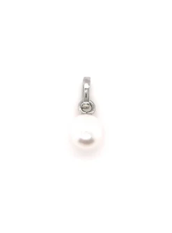 Pendentif Brillaxis or perle de culture 6/6.5 mm