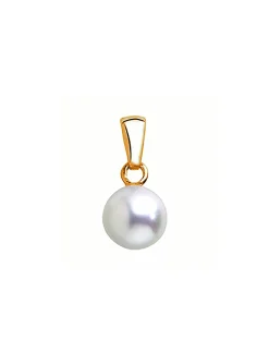 Pendentif Brillaxis or perle Akoya du Japon