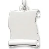 Pendentif Brillaxis parchemin argent rhodié