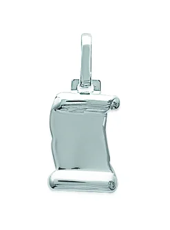 Pendentif Brillaxis parchemin argent rhodié