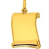 Pendentif Brillaxis parchemin Brillaxis or jaune_x005f_x000D_9 carats