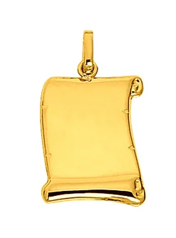 Pendentif Brillaxis parchemin Brillaxis or jaune_x005f_x000D_9 carats
