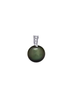 Pendentif Brillaxis perle de tahiti diamants or 18k