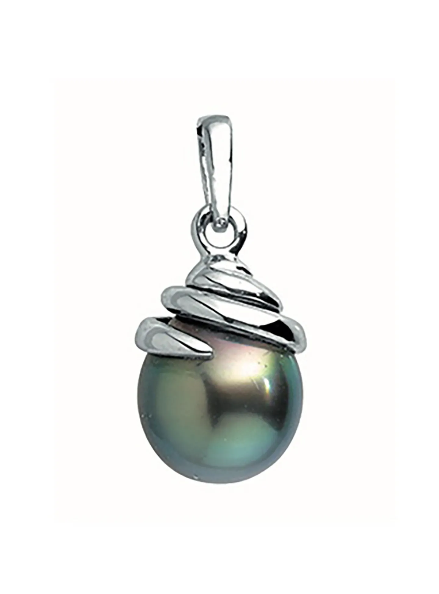 Pendentif Brillaxis Perle de tahiti en or 18k