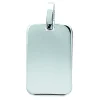 Pendentif Brillaxis plaque rectangulaire argent