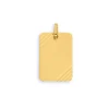 Pendentif Brillaxis plaque rectangle or 18 carats
