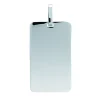 Pendentif Brillaxis plaque rectangulaire acier