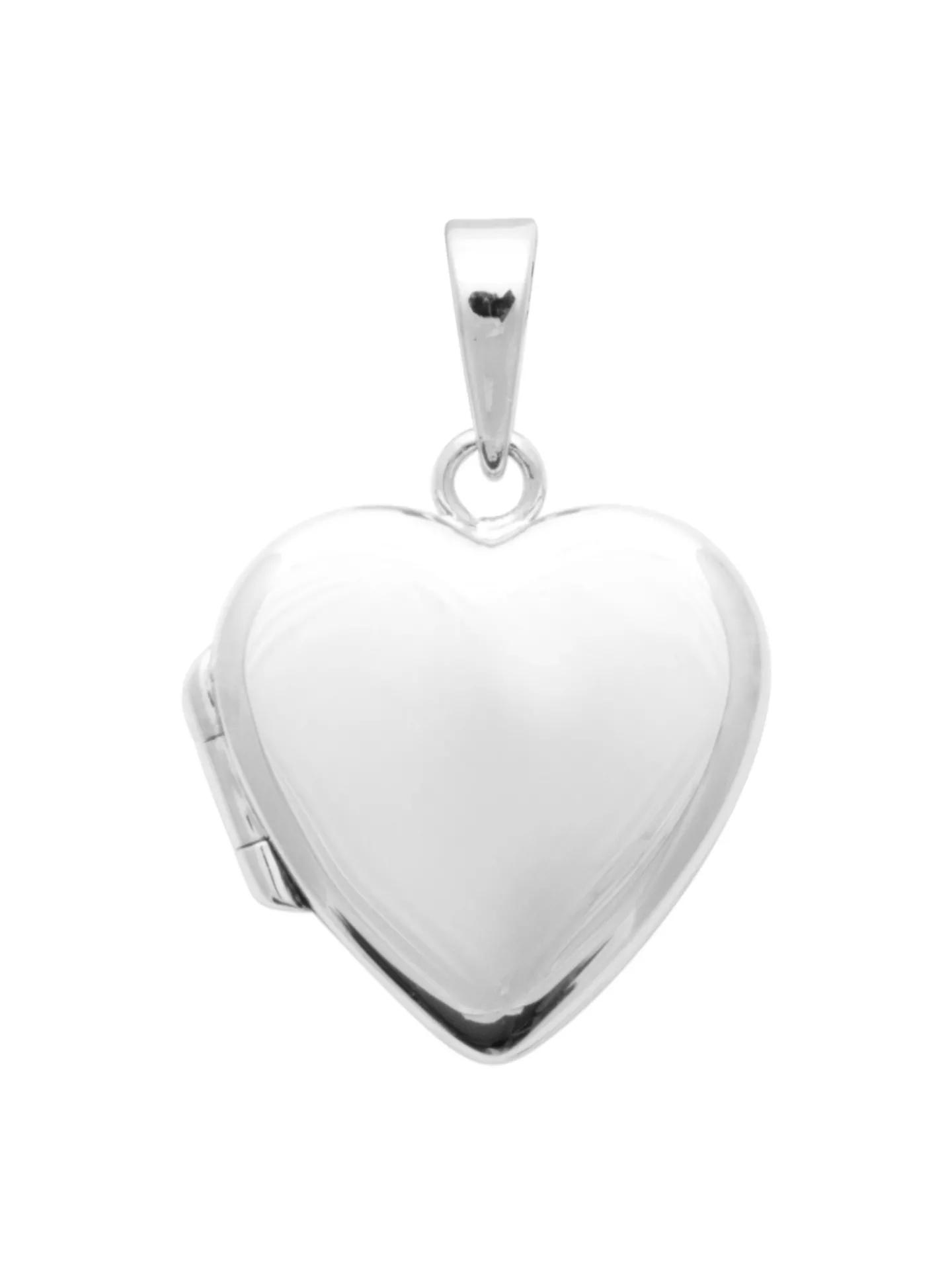 Pendentif Brillaxis porte-photo en forme de coeur_x005f_x000D_cassolette en argent rhodié