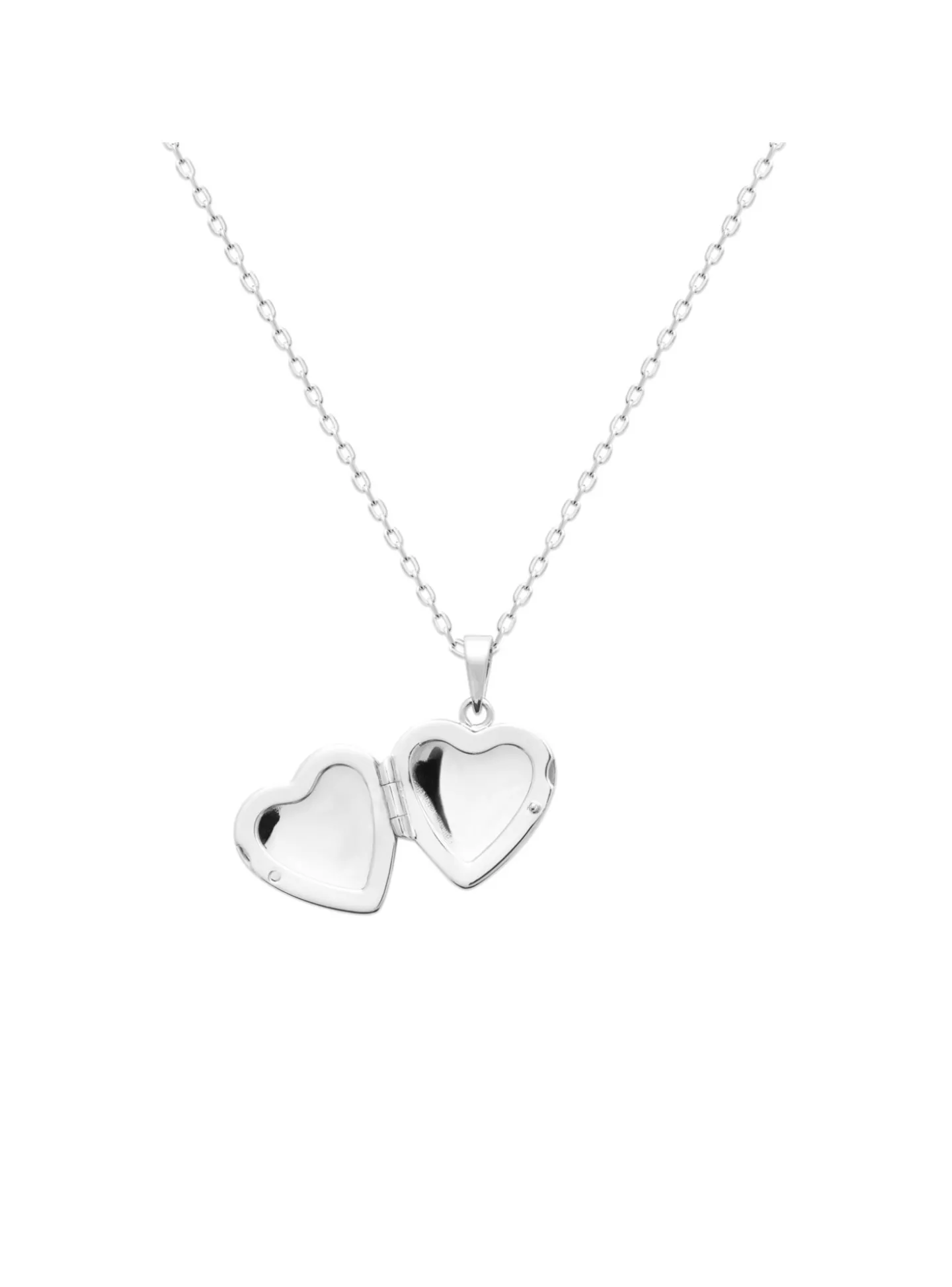 Pendentif Brillaxis porte-photo en forme de coeur_x005f_x000D_cassolette en argent rhodié
