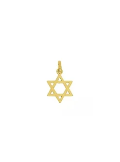 Pendentif Brillaxis Étoile de David or 9 carats