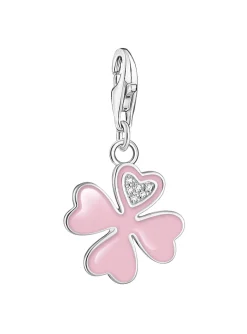 Pendentif Charm Thomas Sabo Trèfle rose OZ