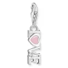Pendentif Charm Thomas Sabo Love émail rose