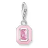 Pendentif Charm Thomas Sabo pierre rose argent