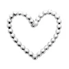 Pendentif coeur boules argent