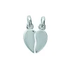 Pendentif coeur sécable argent