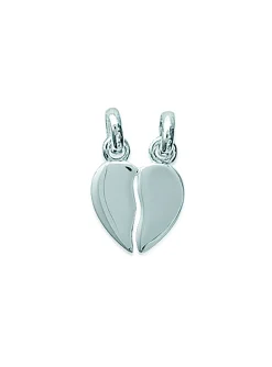 Pendentif coeur sécable argent