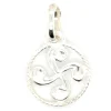 Pendentif croix basque argent entouré 12mm