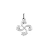 Pendentif croix basque "Lauburu" argent_x005f_x000D_diamètre 11mm