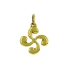 Pendentif croix Basque or jaune 18 carats_x005f_x000D_diamètre 15mm