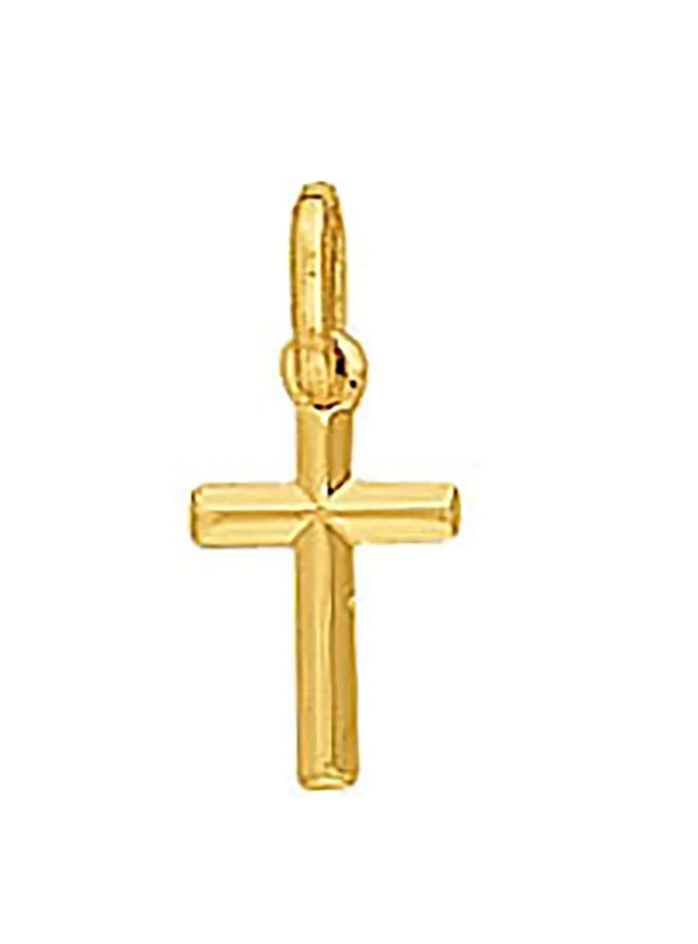 Pendentif croix fil biseauté petit modèle