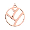 Pendentif Les Georgettes Tresse rosé 25mm