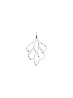 Pendentif Les Georgettes Phénix argenté 25mm