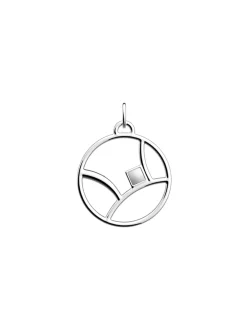 Pendentif Les Georgettes Charleston argenté 25mm_x005f_x000D_Collection Les Précieuses