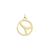 Pendentif Les Georgettes Boucles Rond 16 mm_x005f_x000D_finition dorée
