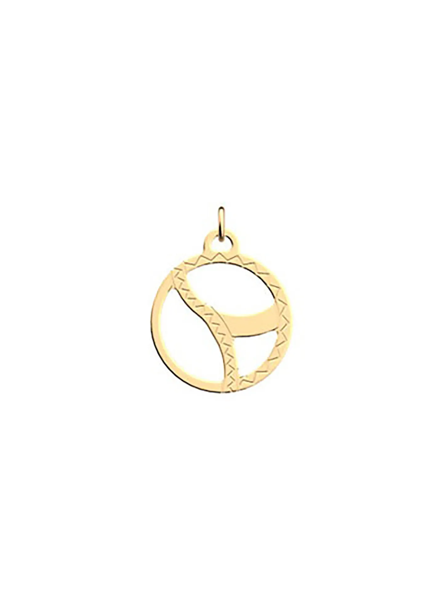 Pendentif Les Georgettes Boucles Rond 16 mm_x005f_x000D_finition dorée