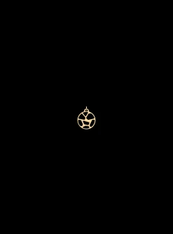 Pendentif Les Georgettes rond doré Girafe 16mm