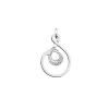 Pendentif Les Georgettes Celeste argenté 16mm