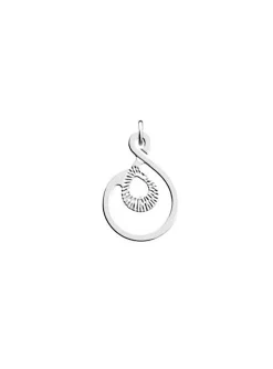 Pendentif Les Georgettes Celeste argenté 16mm