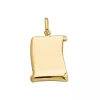 Pendentif Parchemin or jaune 9 carats