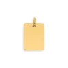 Pendentif plaque rectangulaire en or jaune 9 carats