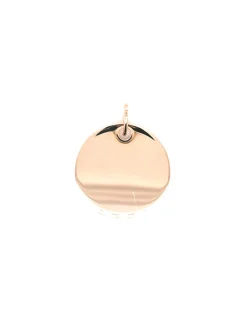 Pendentif Saunier plaque ronde plaqué or