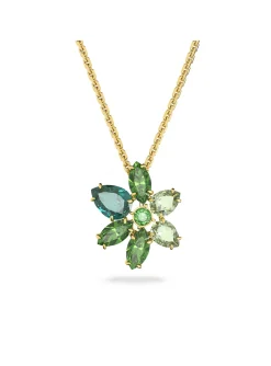 Pendentif Swarovski Gema fleur verte