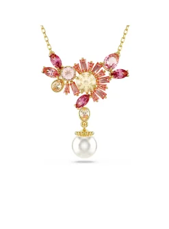 Pendentif Swarovski Gema fleurs roses