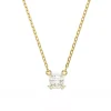 Pendentif Swarovski Stilla doré format carré
