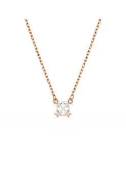 Pendentif Swarovski Stilla rosé format carré
