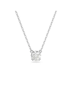Pendentif Swarovski stilla rond blanc