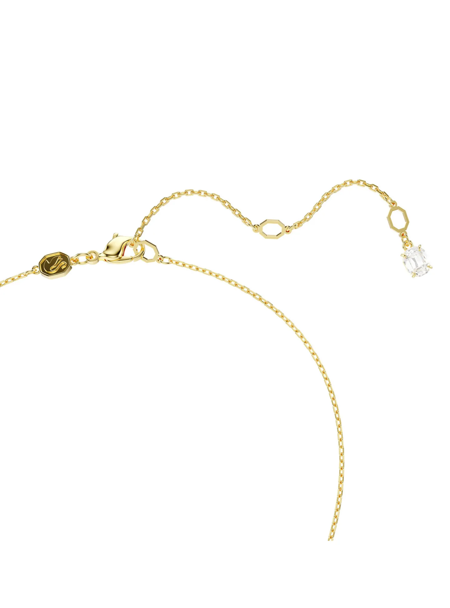 Pendentif Swarovski Stilla doré format carré