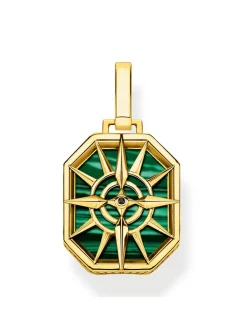 Pendentif Thomas Sabo boussole étoile vert