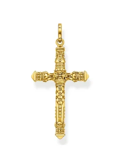 Pendentif Thomas Sabo croix argent doré