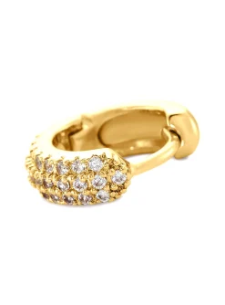 Piercing Agatha créole doré et oxyde de zirconium
