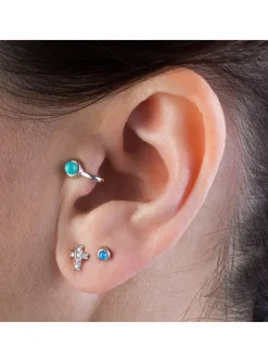 Piercing Agatha Cruz en argent et oxyde de zirconium