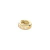 Piercing créole Agatha Emma dodue argent doré_x005f_x000D_trois coeurs oxydes blancs