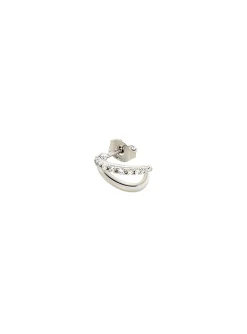 Piercing créole Agatha Laura argent rhodié oxydes