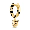 Piercing créole Agatha Leopard doré